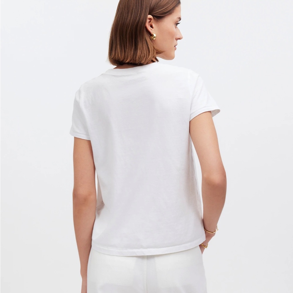 NEW Madewell Northside Vintage Tee Size XS White - Picture 4 of 9